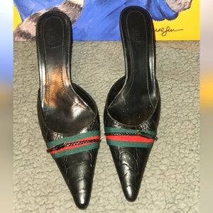 GUCCI Sherry Line Mules - Fits Size 8.5 & Sz 9